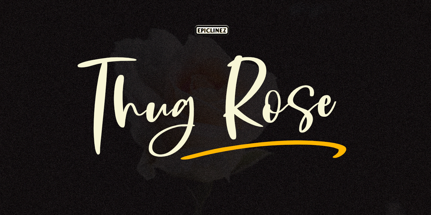 Thug Rose Regular Font preview